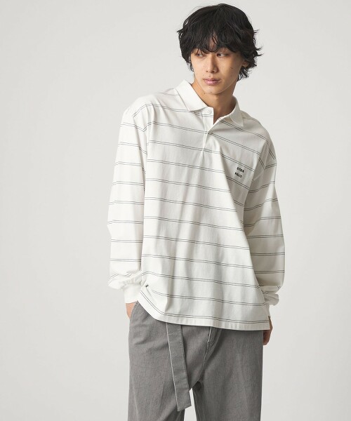 ＜CITEN＞細橫條紋POLO衫
