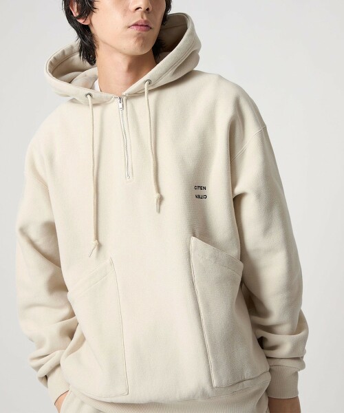 ＜CITEN＞半拉鍊衛衣連帽衫