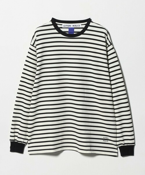 ＜CITEN＞波紋橫條紋長袖T恤