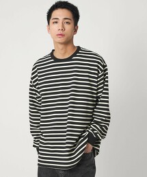 ＜CITEN＞波紋橫條紋長袖T恤