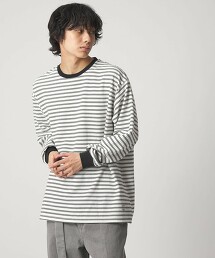 ＜CITEN＞波紋橫條紋長袖襯衫