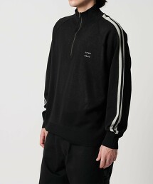 <CITEN>線條袖半拉鍊針織