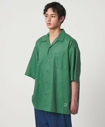 ＜CITEN＞亞麻棉開領襯衫