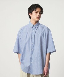 ＜CITEN＞條紋標準短袖襯衫