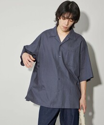 ＜CITEN＞棉亞麻開領襯衫