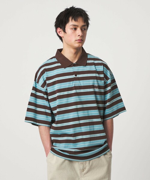 ＜CITEN＞滑冰橫條紋POLO衫