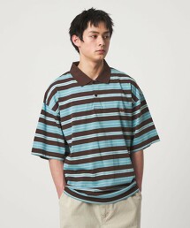 ＜CITEN＞滑冰橫條紋POLO衫