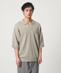 ＜CITEN＞紙感針織開襟領POLO衫