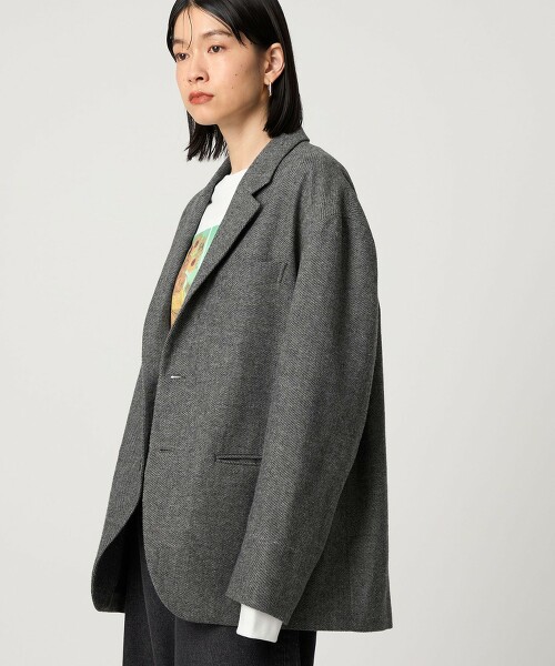 ＜CITEN＞混羊毛西裝外套