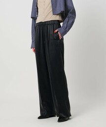 ＜ASTRAET＞ 銅氨纖維斜紋側邊線條寬褲 日本製