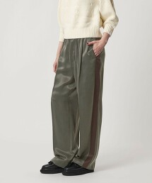 ＜ASTRAET＞ 銅氨纖維斜紋側邊線條寬褲 日本製