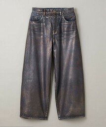 ＜ASTRAET＞塗層加工寬鬆氣球牛仔褲 UNISEX 日本製