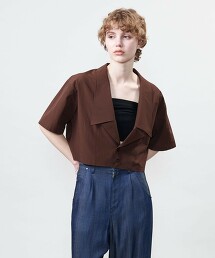 ＜ASTRAET＞西裝領短袖襯衫 日本製