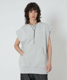 ＜ASTRAET＞毛圈布圓領無袖衛衣 UNISEX