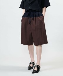 ＜ASTRAET＞拼接寬版短褲 日本製