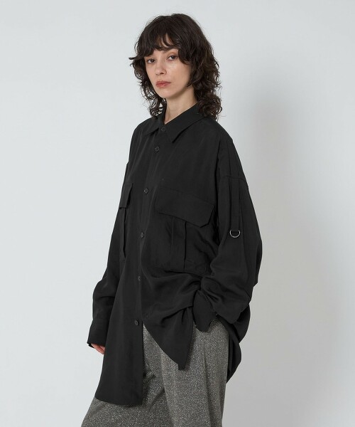 <ASTRAET>2口袋反摺袖襯衫 UNISEX 日本製