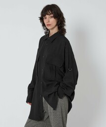 ＜ASTRAET＞2口袋反摺袖襯衫 UNISEX 日本製