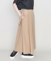 ＜ASTRAET＞腰帶裝飾荷葉裙 日本製