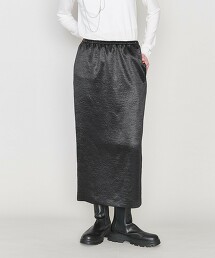 ＜ASTRAET＞色丁布 腰部鬆緊 TIGHT裙子 日本製