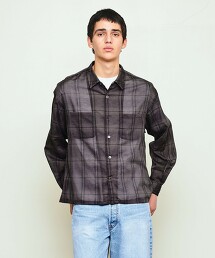 ＜UNITED ARROWS & SONS＞格紋箱型襯衫 日本製