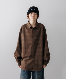 TW RYO/T WOOL PLAID SH