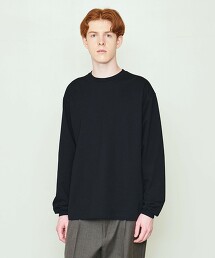 ＜UNITED ARROWS ＆ SONS＞ 細針腳圓領長袖T恤 日本製