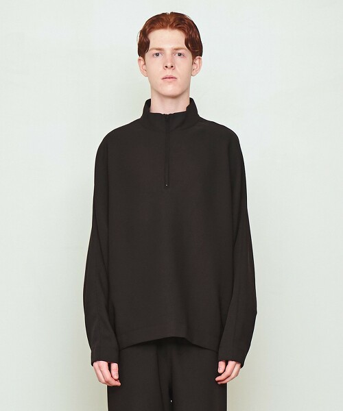 ＜UNITED ARROWS ＆ SONS by DAISUKE OBANA ＋10＞半拉鍊立領襯衫 日本製