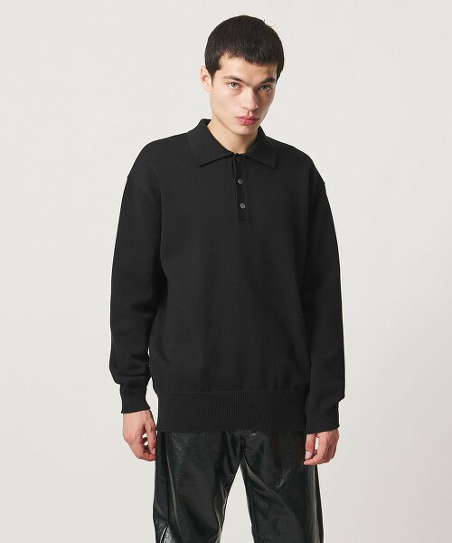 ＜UNITED ARROWS &amp; SONS＞ CHARLIE長袖POLO針織衫