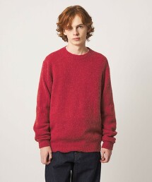 ＜UNITED ARROWS & SONS＞ 羊駝毛/羊毛圓領針織衫
