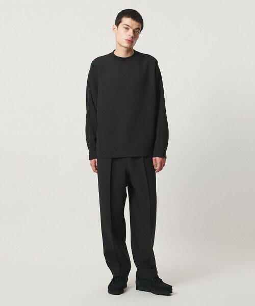 ＜D.O UNITED ARROWS BY DAISUKE OBANA＞＋10 打褶壓線休閒長褲