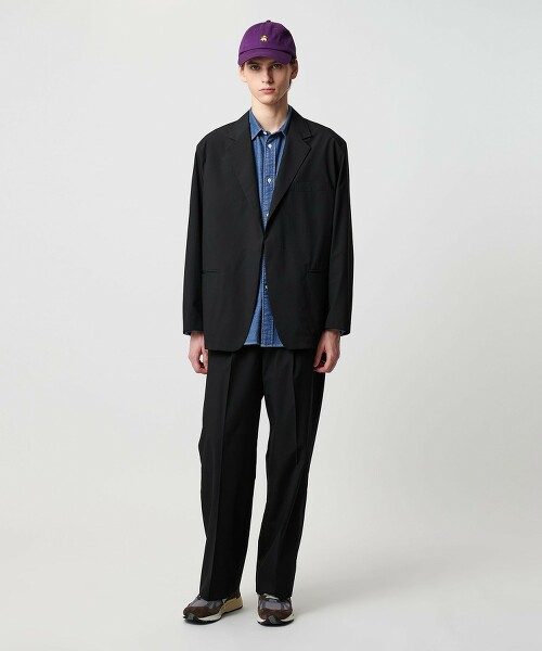 ＜UNITED ARROWS & SONS＞ 府綢打摺西裝褲 日本製