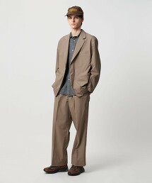 ＜UNITED ARROWS & SONS＞ 府綢打摺西裝褲 日本製