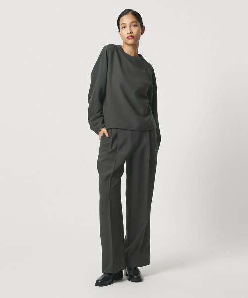 ＜D.O UNITED ARROWS BY DAISUKE OBANA for WOMEN＞＋10 中央燙線雙摺 日本製