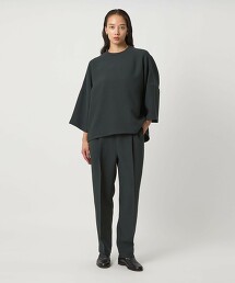 ＜D.O UNITED ARROWS BY DAISUKE OBANA for WOMEN＞雙摺寬版錐形褲 日本製