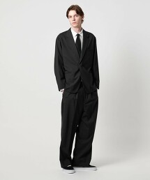 ＜UNITED ARROWS & SONS＞ 混羊毛打摺西裝褲 日本製