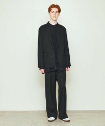 ＜UNITED ARROWS ＆ SONS＞ GABA 寬褲 日本製