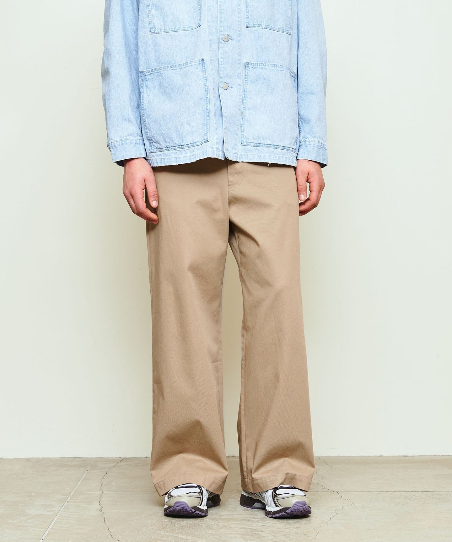 【ナッチ】UNITED ARROWS & SONS CHINO BAGGY UNITED ARROWS & SONS＞ CHINO BAGGY TROUSER 25SS/卡其褲日本製