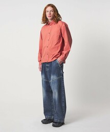 ＜UNITED ARROWS & SONS＞漂白丹寧寬褲 日本製
