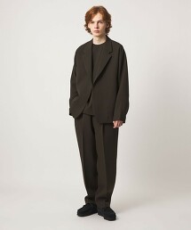 ＜D.O UNITED ARROWS BY DAISUKE OBANA＞TRPL CR 1P TPD PANTS/單褶錐形長褲 日本製