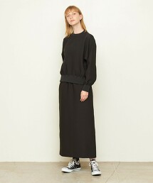 ＜UNITED ARROWS ＆ SONS by DAISUKE OBANA for WOMEN ＋10＞羅紋長裙 日本製