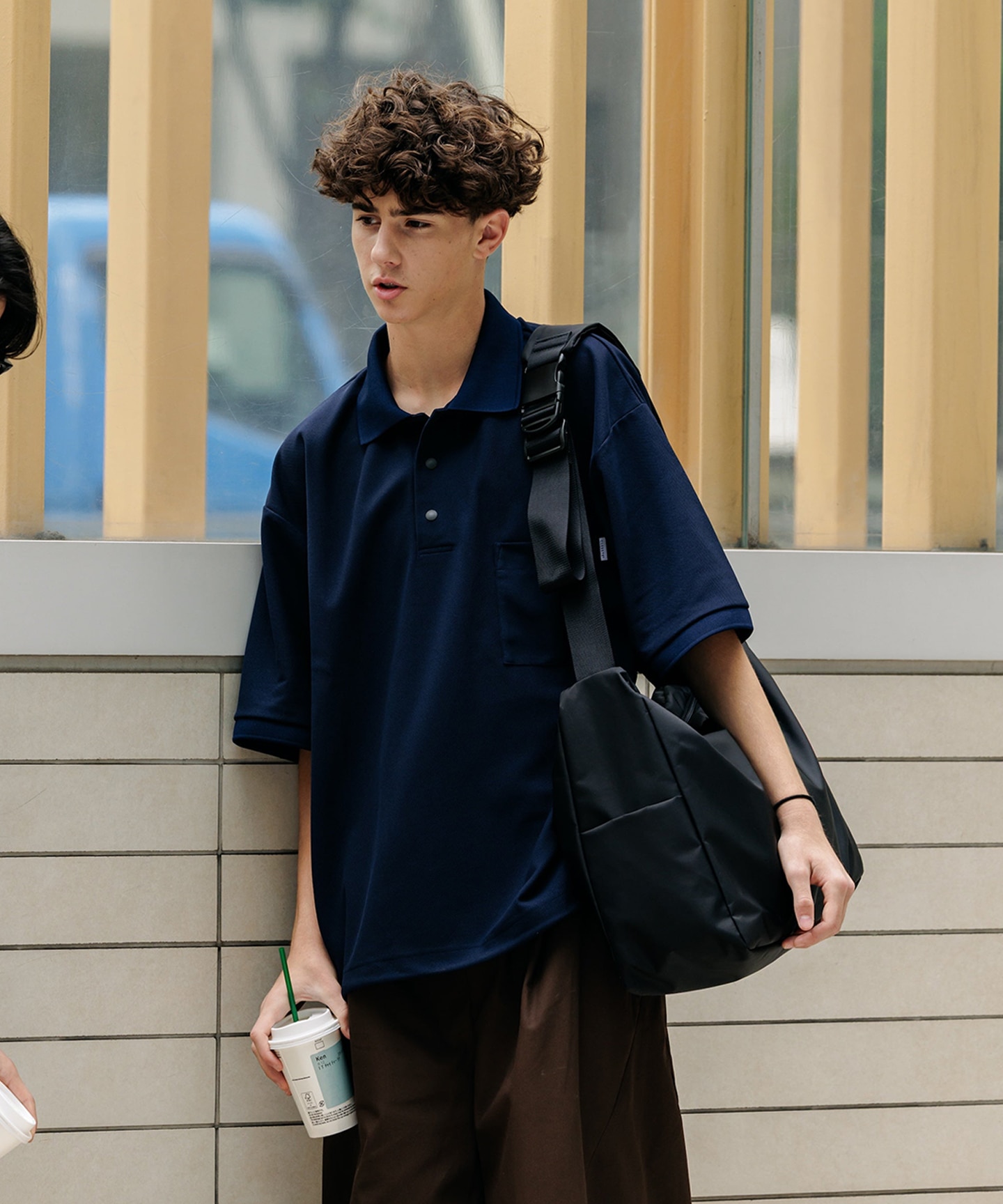 【clesste】ACTIVE CITY S/S POLO SHIRT 8.20 WED 20:00- IN STOCK】ACTIVE CITY S/S SNAP POLO SHIRT (GRAY)