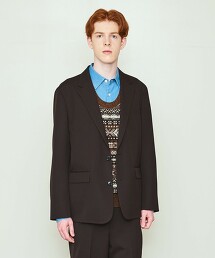 ＜UNITED ARROWS ＆ SONS＞ GABA 箱型2鈕扣西裝外套 日本製