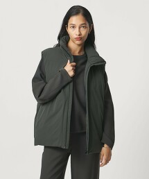 ＜D.O UNITED ARROWS BY DAISUKE OBANA for WOMEN＞塔夫綢雙面穿羽絨背心