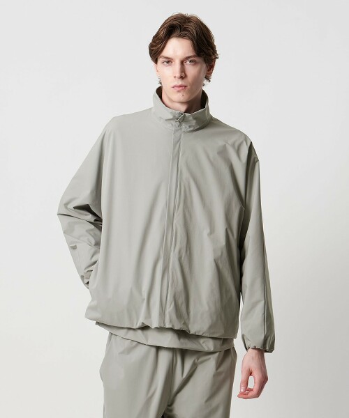 ＜D.O UNITED ARROWS BY DAISUKE OBANA＞ 塔夫綢土耳其袖拉鍊外套