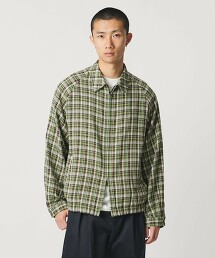 ＜UNITED ARROWS & SONS＞ 格紋拉鍊短外套