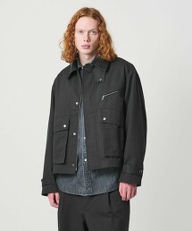 ＜UNITED ARROWS & SONS＞ 斜紋拉鍊短外套