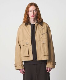 ＜UNITED ARROWS & SONS＞ 斜紋拉鍊短外套