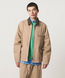 ＜UNITED ARROWS & SONS＞ 棉質斜紋拉鍊工裝外套