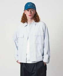 ＜UNITED ARROWS & SONS＞ 條紋雙口袋短外套