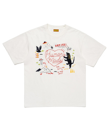 TW HUMAN MADE 17 EMBROIDERED T